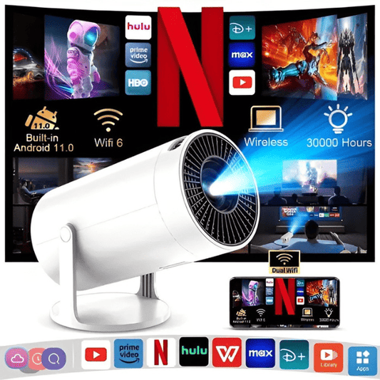 Projetor Portátil CineMax Super LED