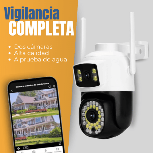 CAMARA MONITOREO INTELIGENTE DOBLE LENTE