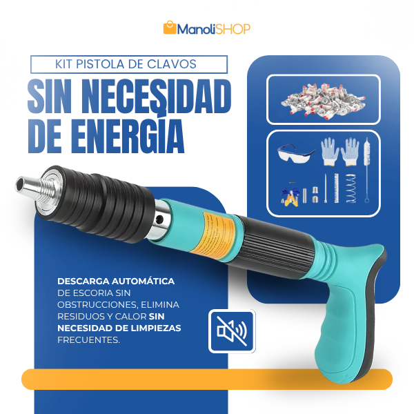 Kit Pistola de Clavos Completo 🚨 ÚLTIMO DIA DE PROMOCIÓN 🚨
