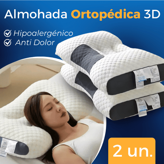 [2X1] Almohada Ortopédica 3D Anti Dolor