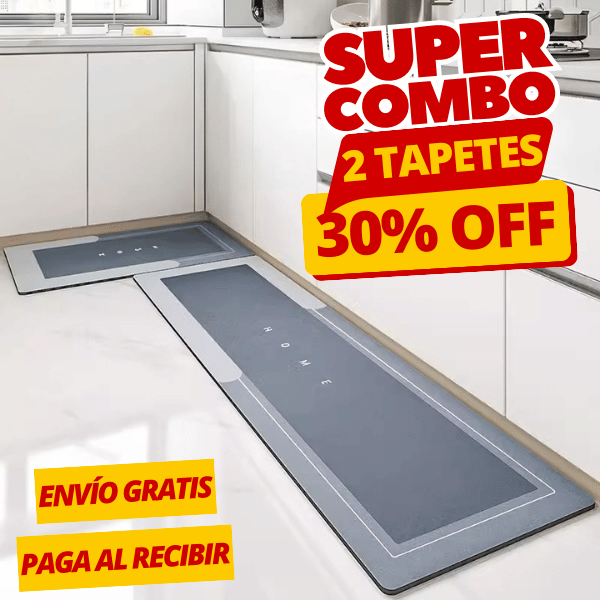 Combo 2x1 Tapetes Antideslizantes y Absorbentes
